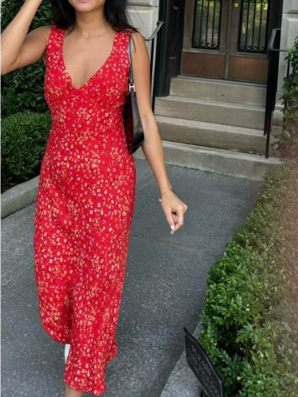 Reformation Beauden Ditzy Floral Midi Dress in Baila size medium